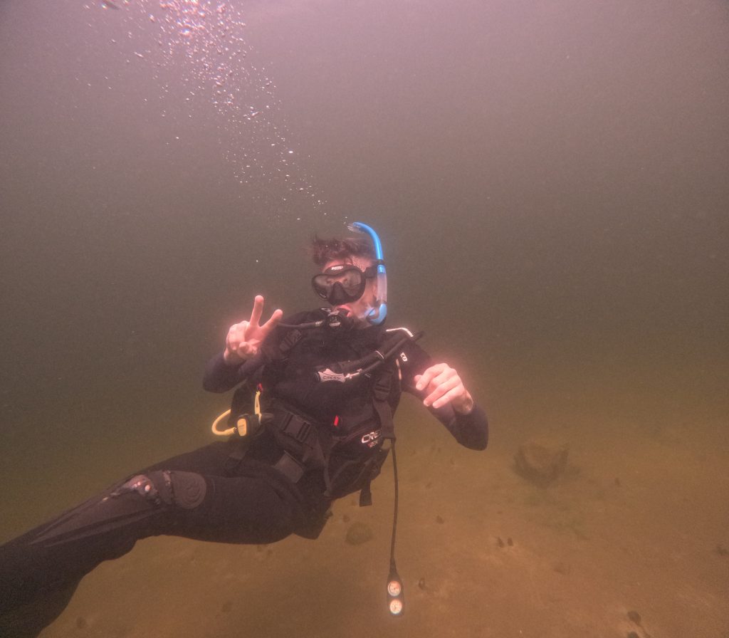 Diving for Loch Ness from a Loch Dock